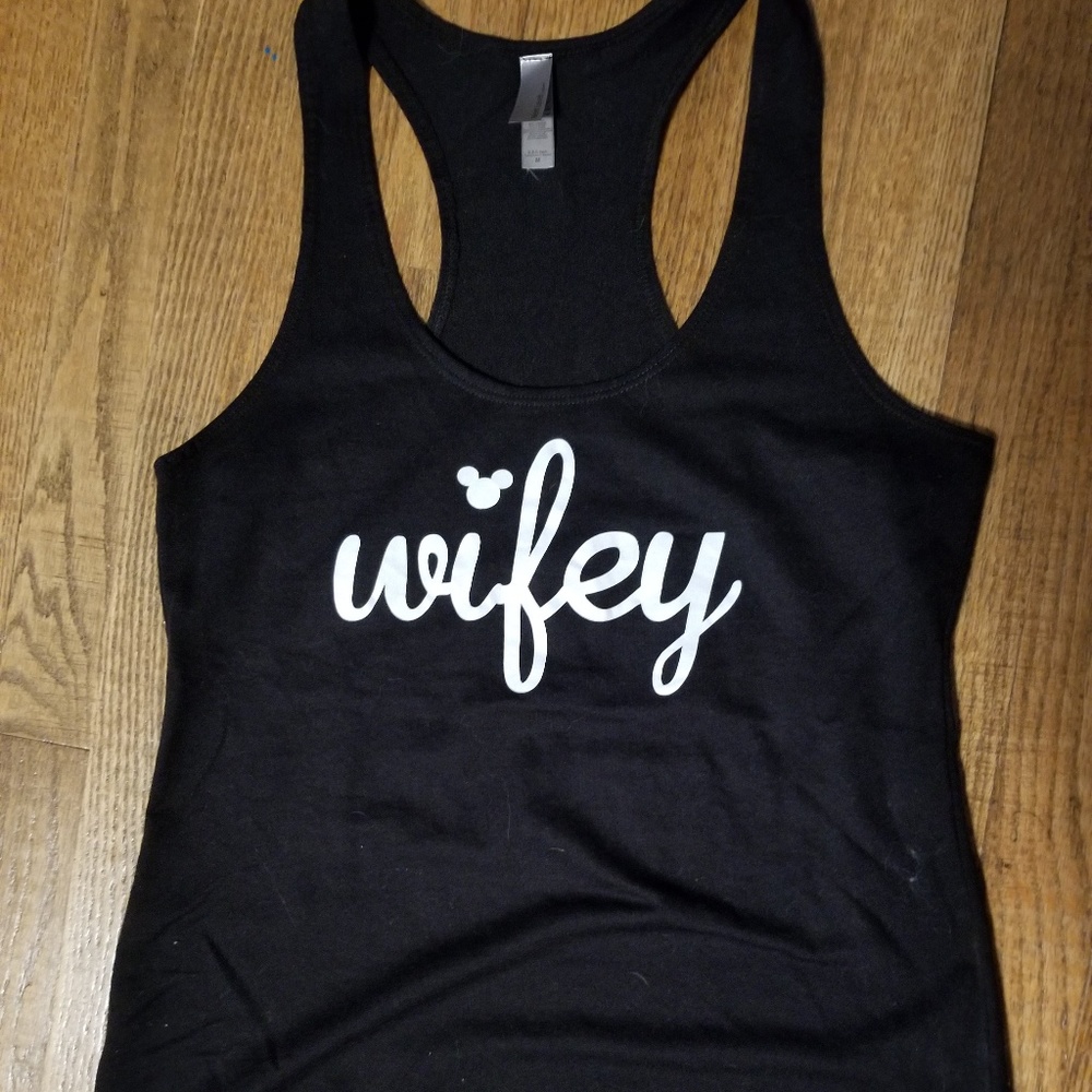Disney mickey wifey black tank